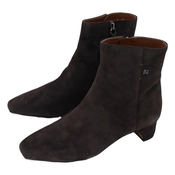 Franco Sarto Luella Square Toe Ankle Boots Hickory Brown US 8 M - Picture 2 of 6